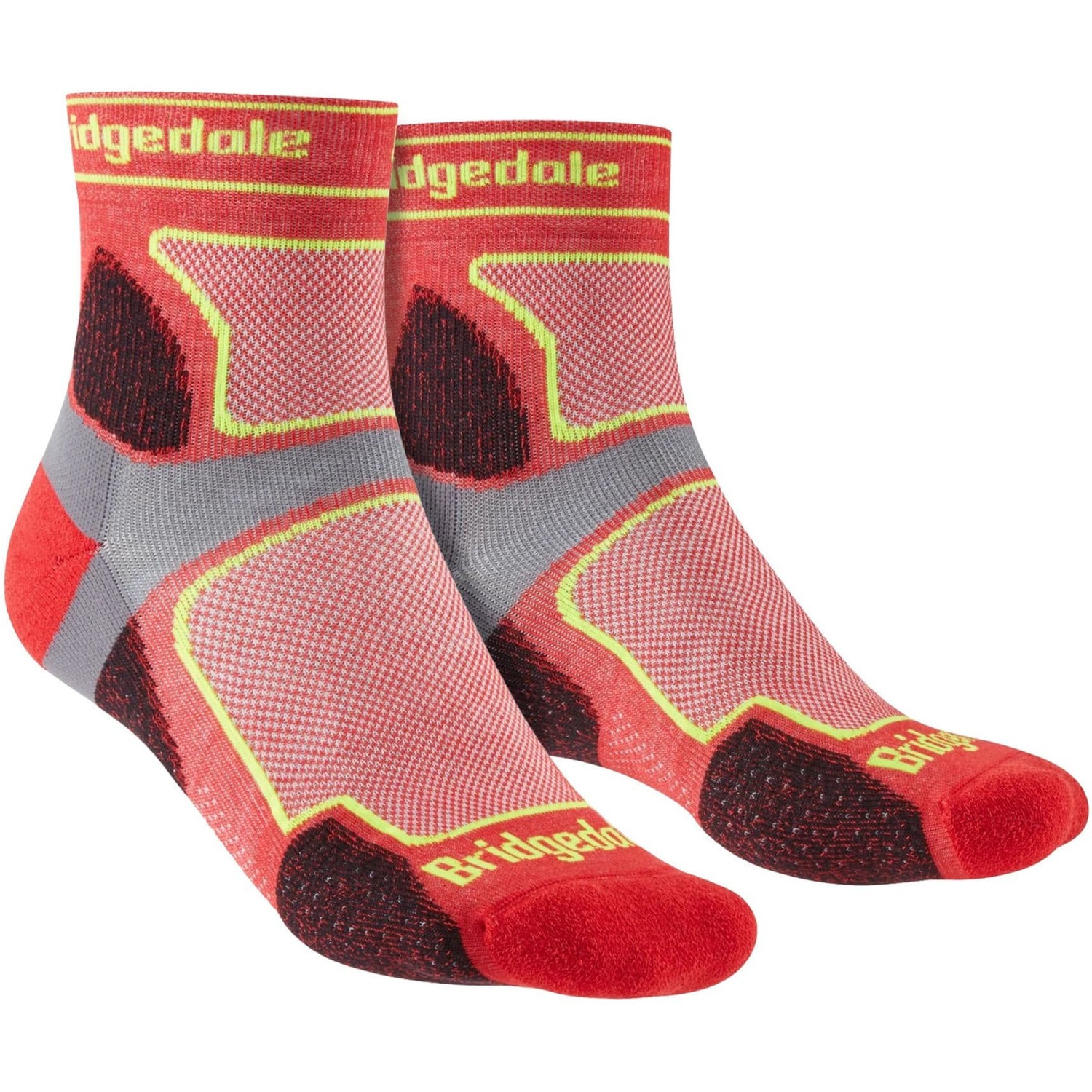 Bridgedale Mens Running Ultralight Coolmax Sport Crew Socks - Image 1