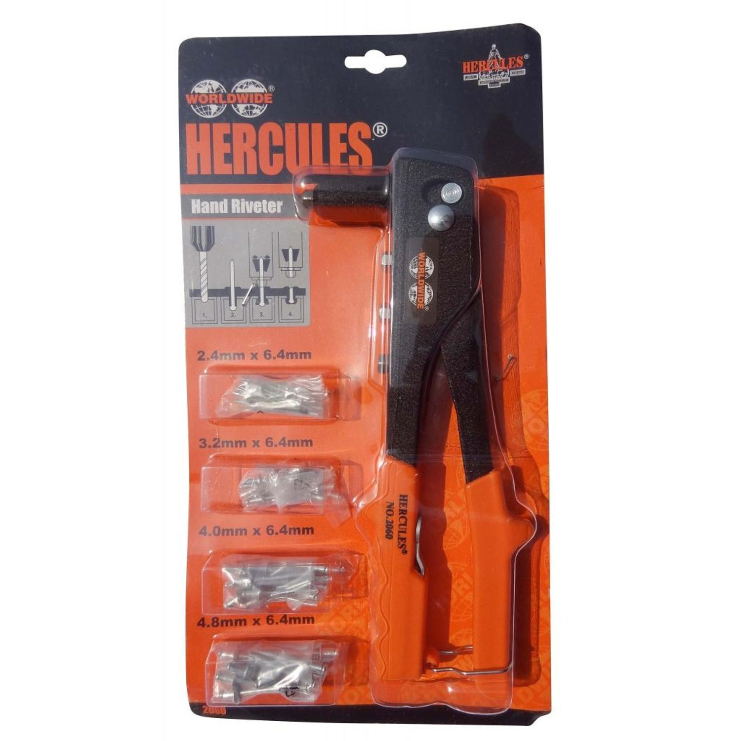 Worldwide Hand Riveter - Orange