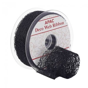 Black Deco Web Ribbon 2 Pack Party Decoration