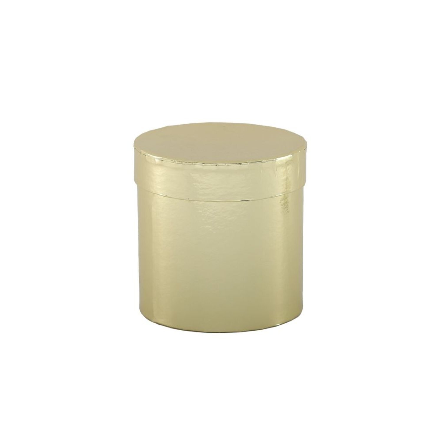 - Metallic Gold Hat Box14 X 13 Cm 2 PackBeige - Image 1