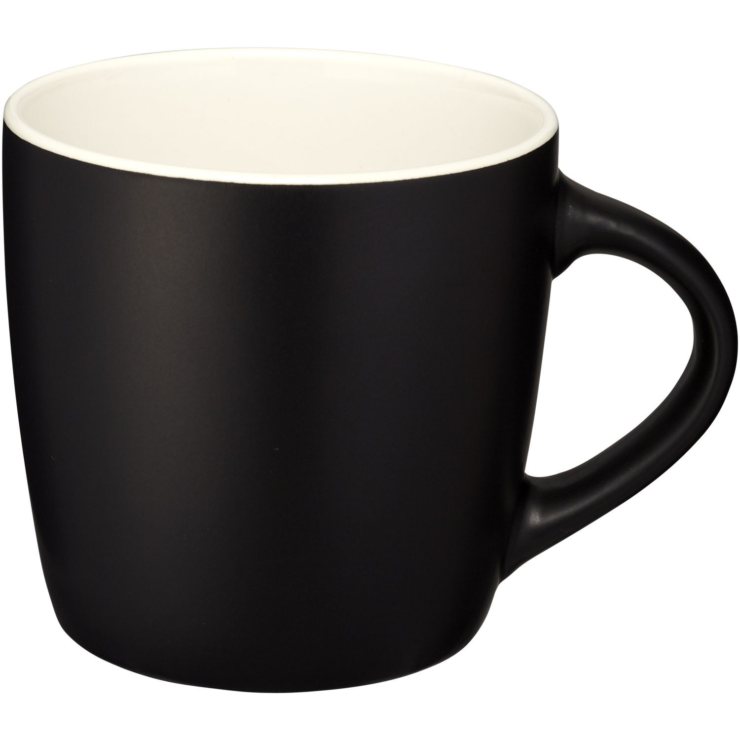 Bullet Riviera Ceramic Mug - Solid Black/White - Image 3