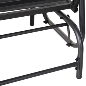 Grey Outsunny 2 Person Patio Glider Bench Swing Chair shot 1568925