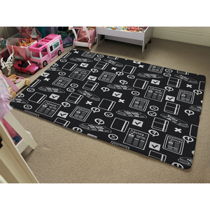 Press And Media Symbols Designer Rug
