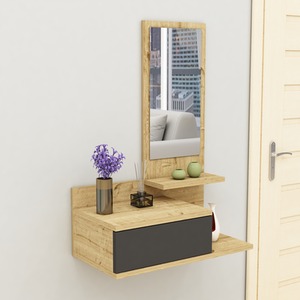 Console Table Dresuar with Drawer and Mirror Rozella