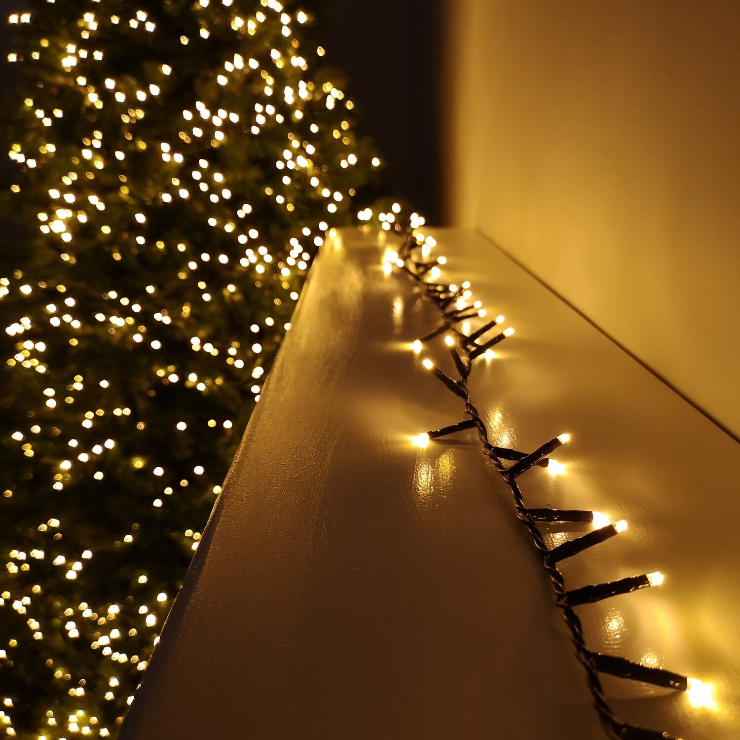 Samuel Alexander 750 Led Premier Vintage Christmas Lights Multi Mains Timer - Amber