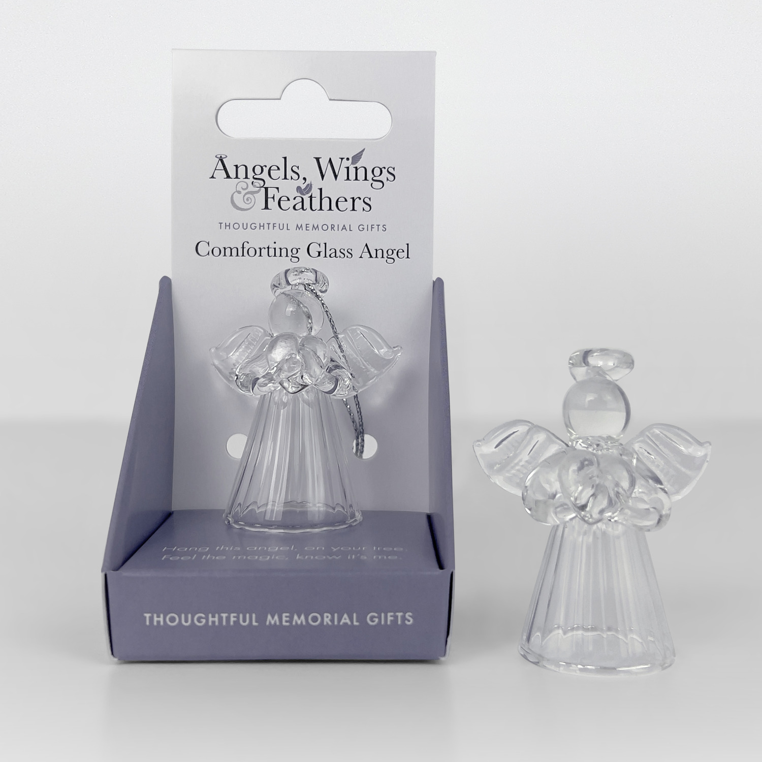 Memorial Glass Angel - Clear