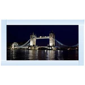 London Bridge at Night Glitter Liquid Wall Art Dcor