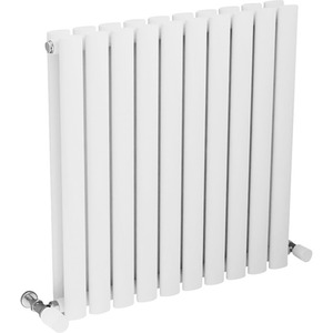 Agadon Neo Duplex Oval Tube Vertical Designer Radiator White
