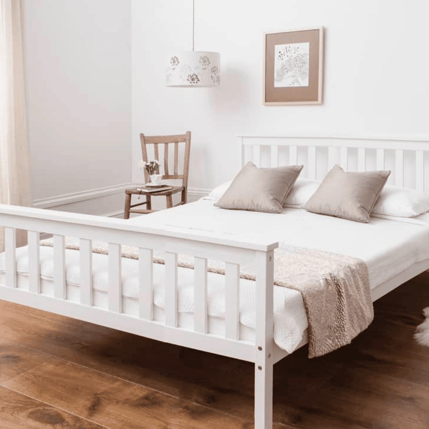Double Dorset Bed - White