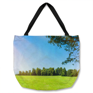 Grass field Designer Tote bag