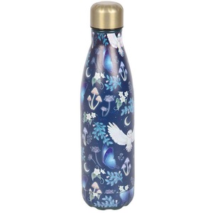 Night Flight Owl Print Metal Water Bottle