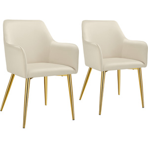 Dining Chair Avane - Velvet Look, Padded Armchair, High Backrest