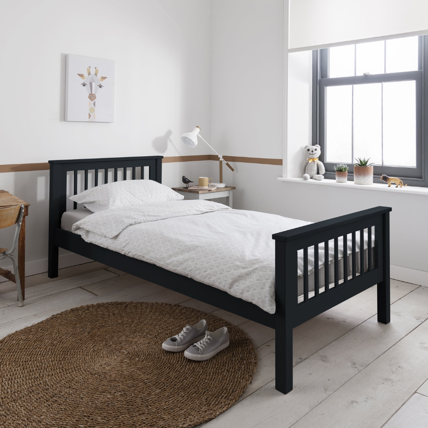 Hampshire Single Bed Frame - Anthracite