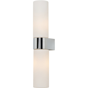 Tierra Bathroom Wall Light with Opal Glass