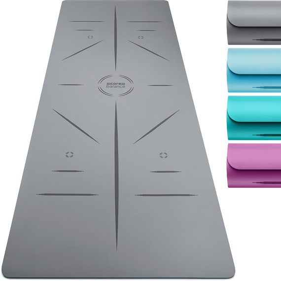 Rubber Alignment Yoga Mat
