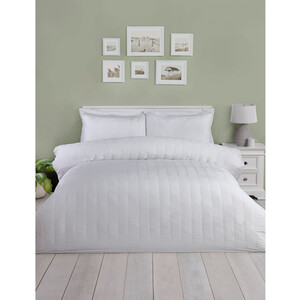 Cassie Crinkle Stripe Textured Duvet Set