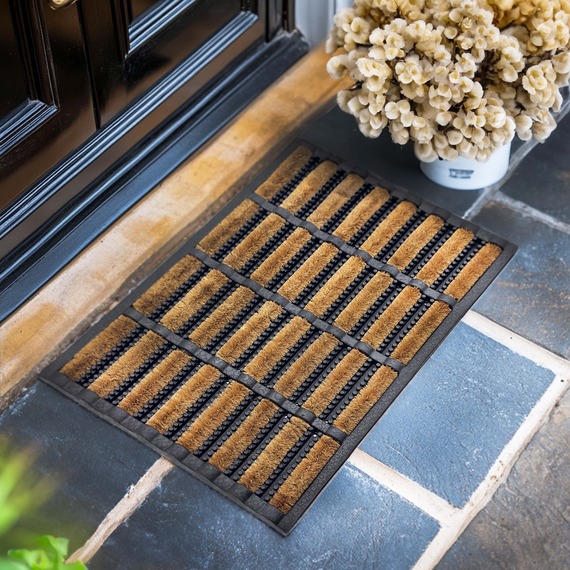 Rubber and Coir Scraper Door Mat
