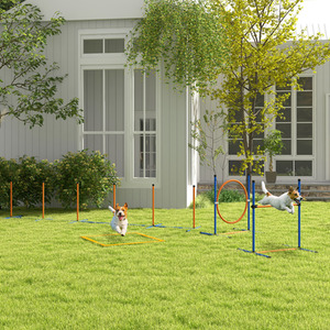 Dog Agility Training Equipment with Weave Poles
