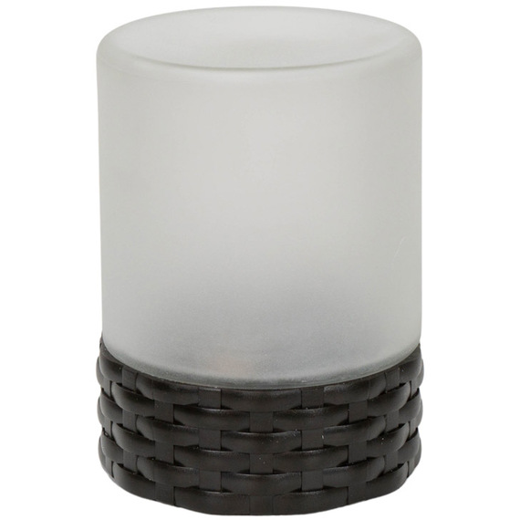 Solar Powered Outdoor Rattan Table Lamp with Frosted Glass Shade