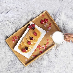 Bamboo Nesting Serving Trays - Set of 3