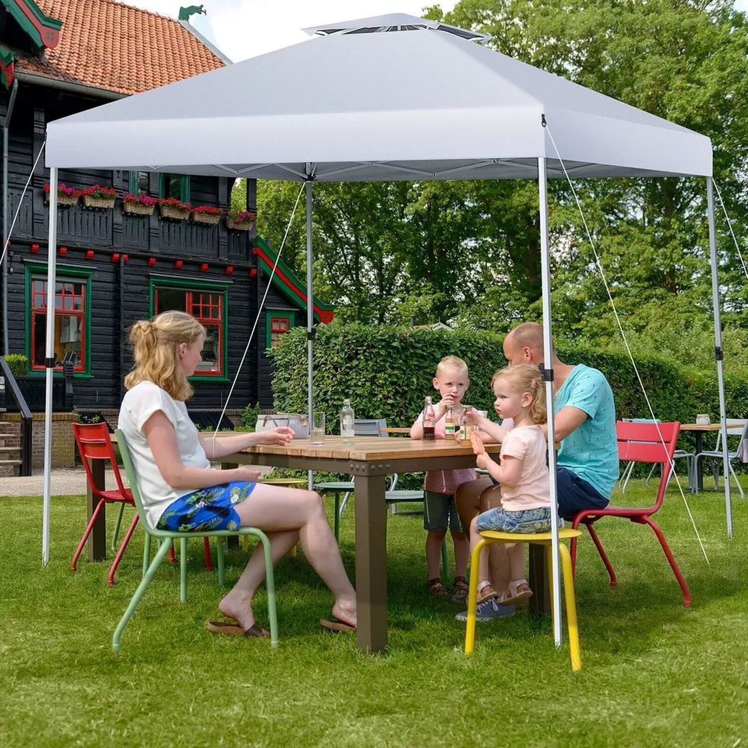 3m X 3m Pop Up Gazebo - White