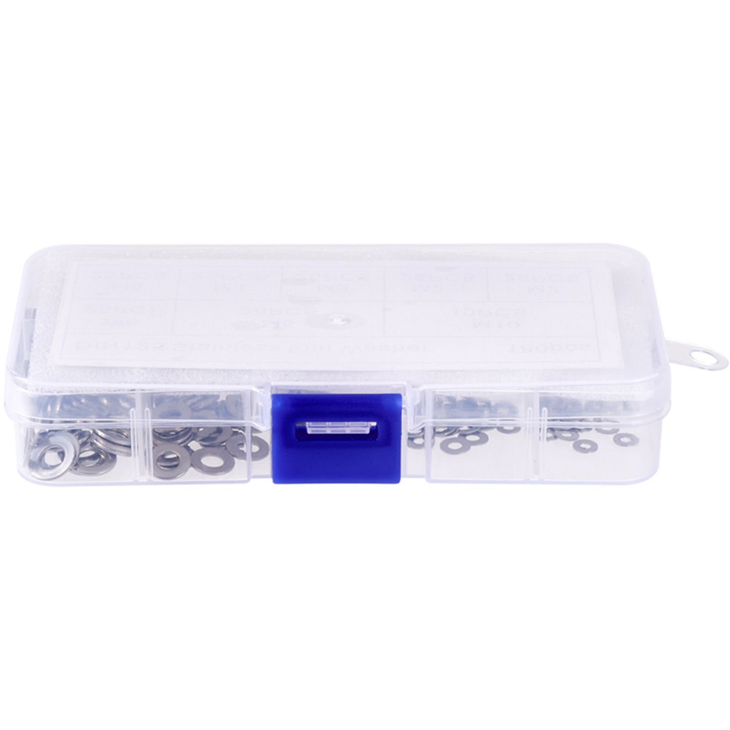 Washers Box Set 180 Pieces Stainless Steel Flat Washers Set with Storage Box