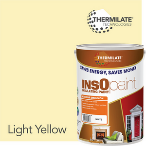 Light Yellow InsOpaint Interior Emulsion Paint Insulating and Anti-Mould Paint shot 8408350