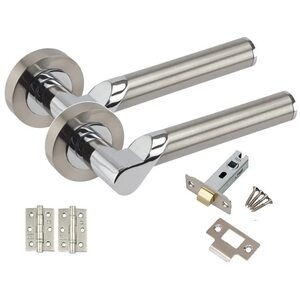 Titan Door Handles On Round Rose BB Internal Set