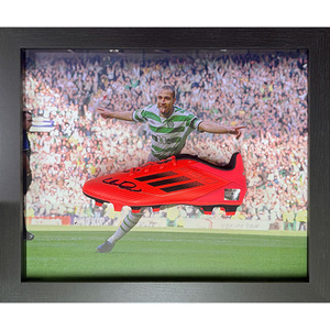 Henrik Larsson Signed and Framed Celtic Boot