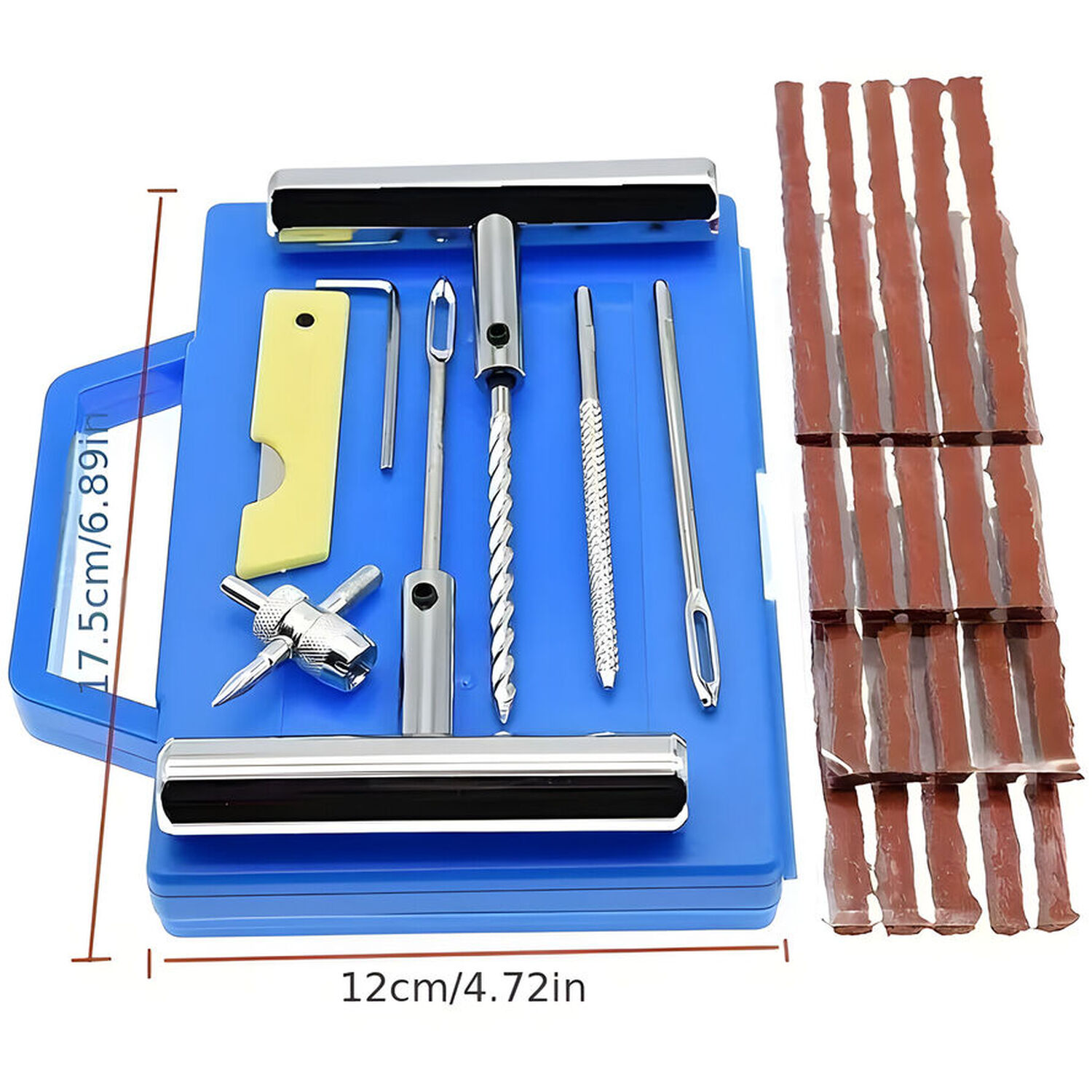 28 Piece Tubeless Tyre Puncture Repair Kit