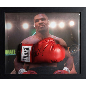 Mike Tyson Signed and Framed Boxing Glove