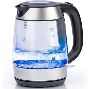 1.7L Clear Glass Fast Boiling Cordless Kettle