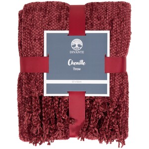 Chenille Tassel Throw