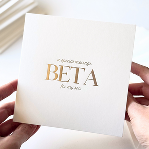 Luxury Special Message Card  Beta Son