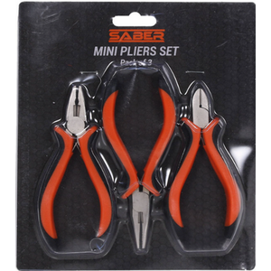 Pack of 3 Saber Functional Mini Pliers