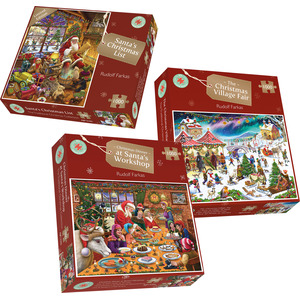 Fantastically Festive Christmas Jigsaw Puzzle Bundle Set