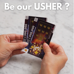 Will You Be Our Usher Set of 2 Scratch Cards