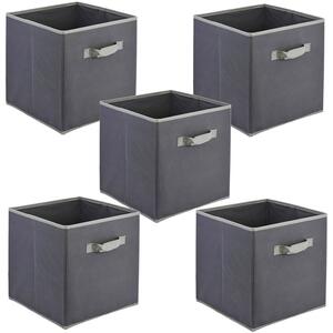 Foldable Storage Cubes With Handle Set of 5 Organiser