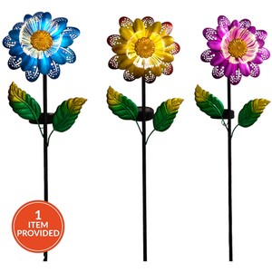Solar Operated Floral Stake Light