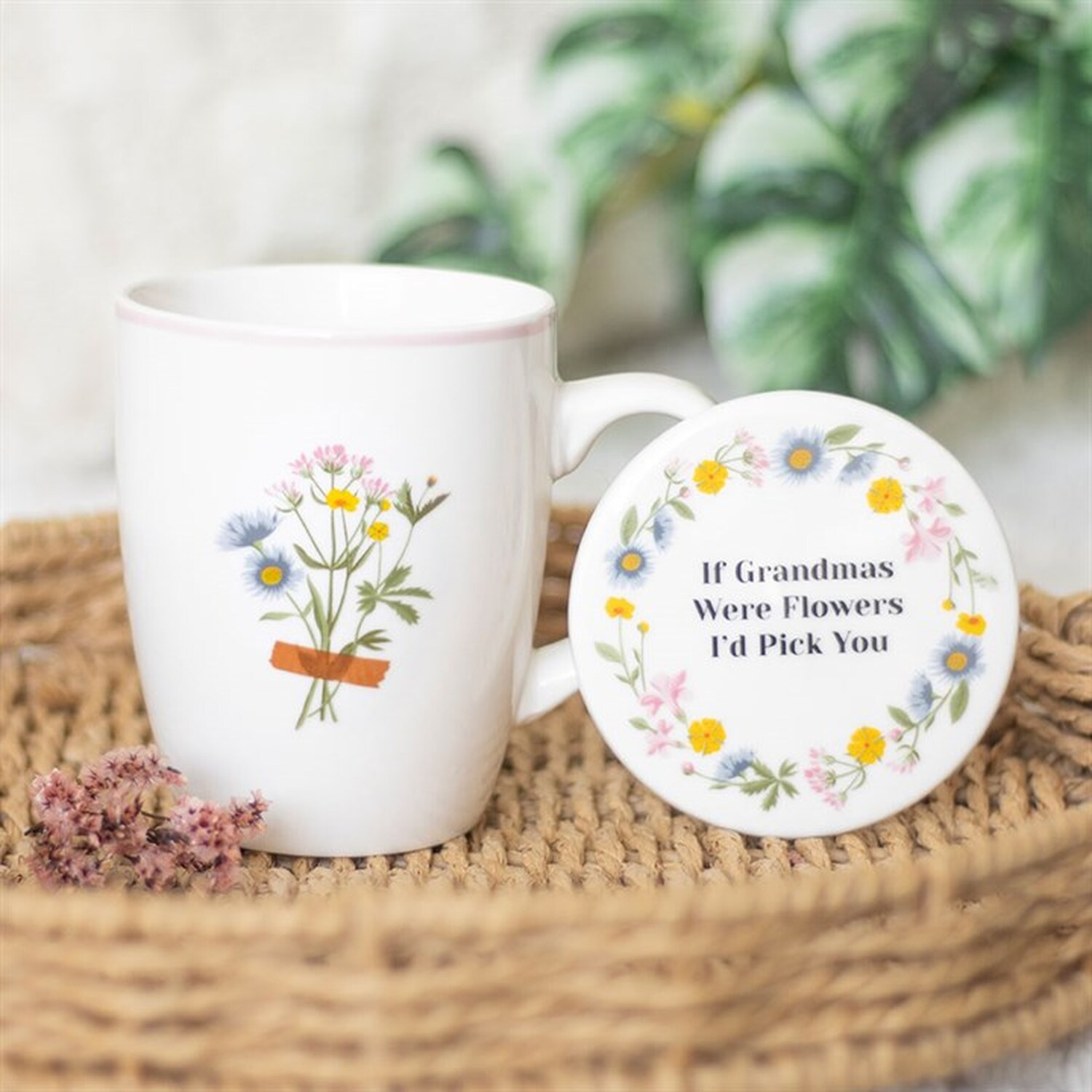 Image of Grandma'S Blooming Love Mug Coaster Set&hellip;