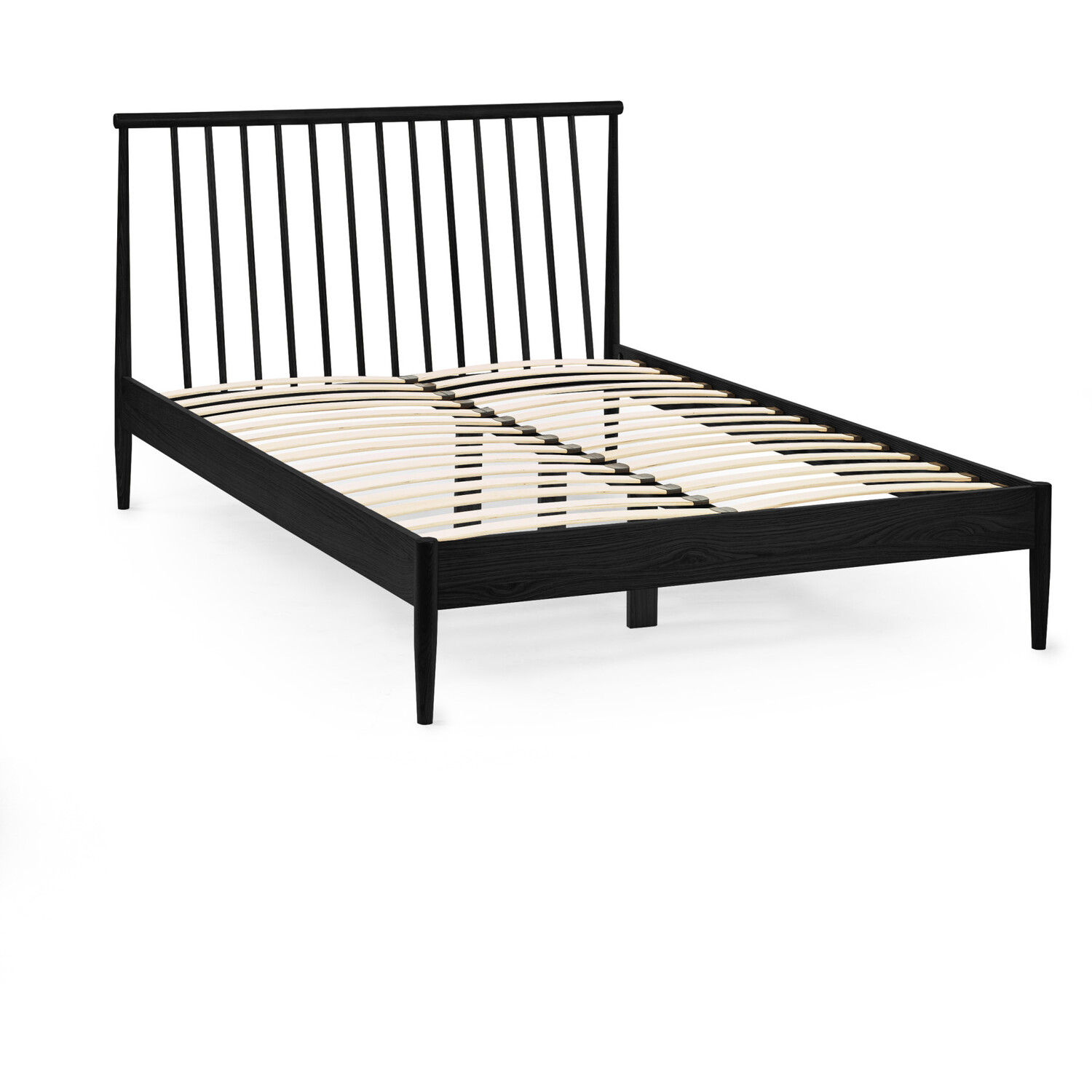 Belton Black Bed Frame - Black Oak Effect