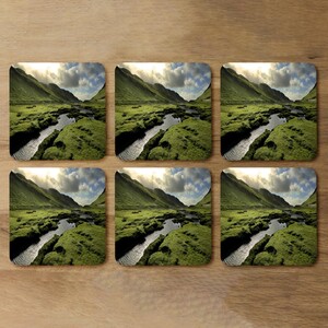 Spring in Scotland Valley Designer Coaster Set