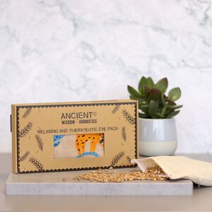 Lavender Natural Cotton and Juco Eye Pillow in Gift Box Lazy Sloth Mul