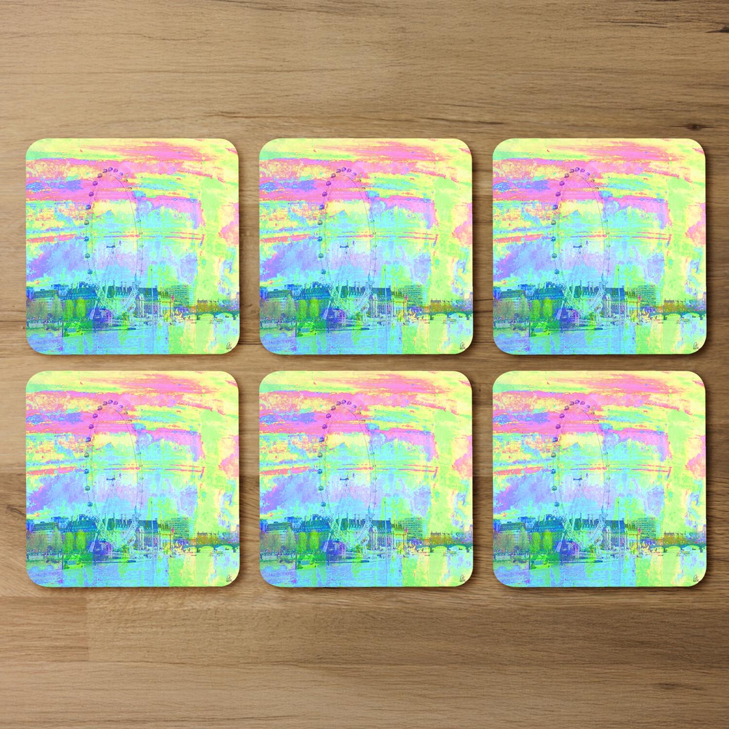 Fuzzy London Coaster - Blue