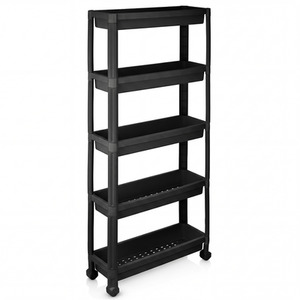 5-Tier Slim Rolling Storage Cart