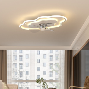 Cloud-Shaped Ceiling Mount LED Fan Light