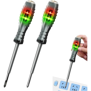 2PCS LED Voltage Tester Live Wire Electrical Test Pen