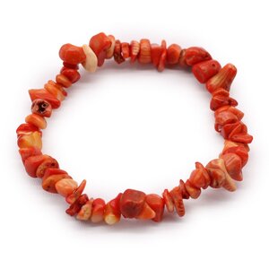 Coralite Stone Chip Bracelet - Stylish Gemstone Wrap for Everyday Wear