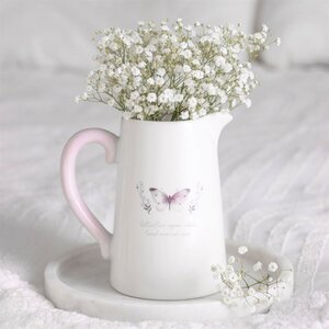 Butterfly Ceramic Flower Jug Elegant Gift Decor