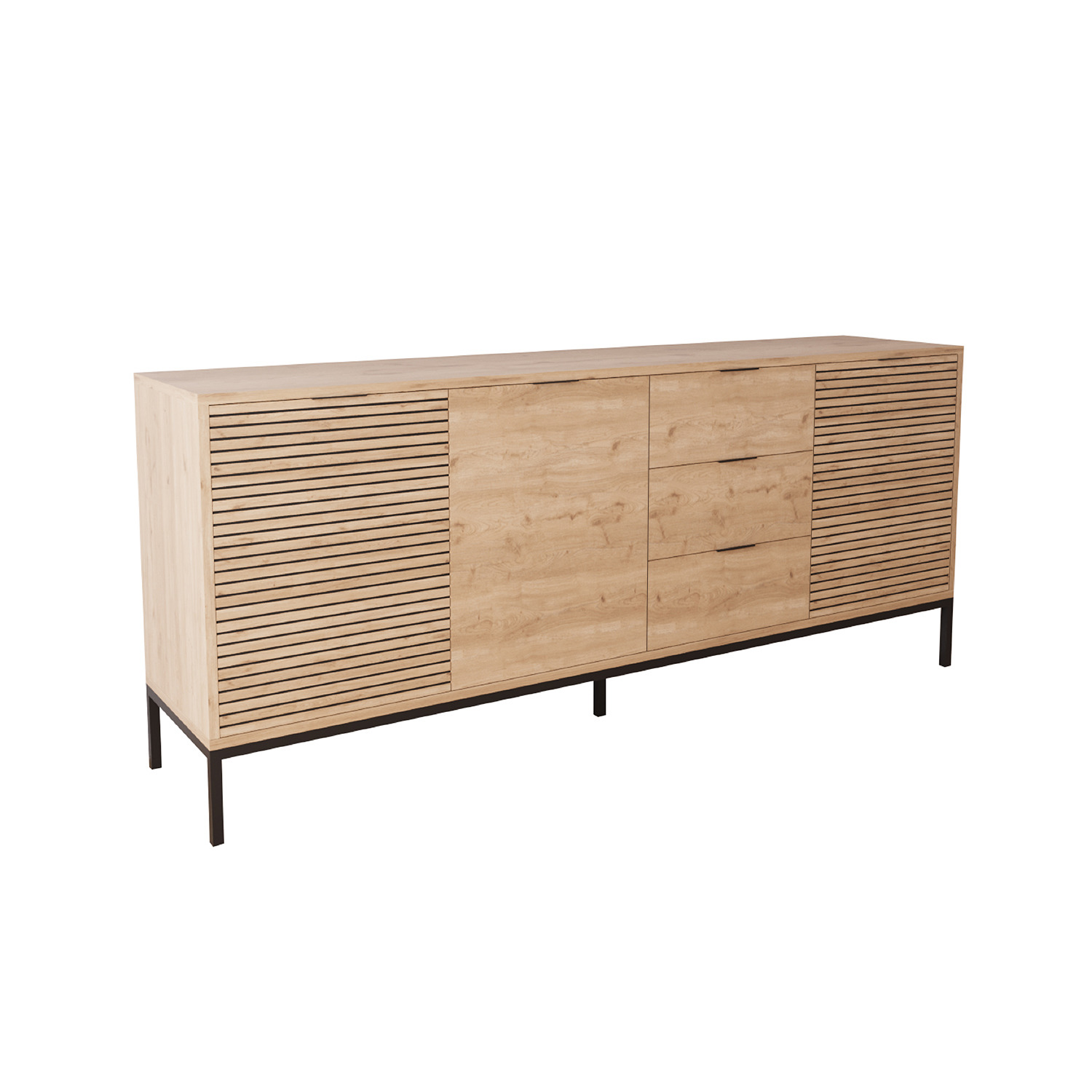 Alya Wide Sideboard - Oak